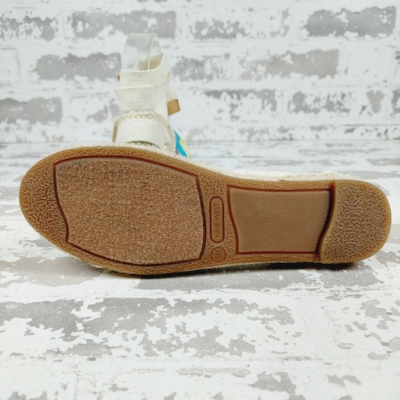 NEW Nine West Meow 7 Womens Canvas Padded Insole Tie Dye Espadrilles M954 - Picture 8 of 11